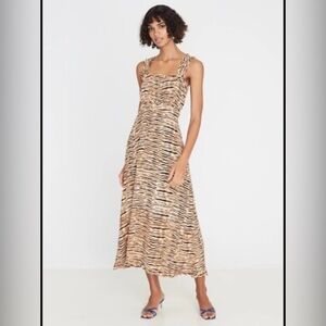 Faithfull the Brand Saint Tropez Midi Dress – Wyldie Animal Print (NWT)